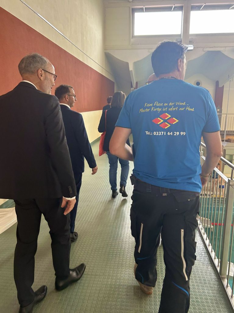 Jurybesuch mit Fliesenlegermeister Ronny Koertge