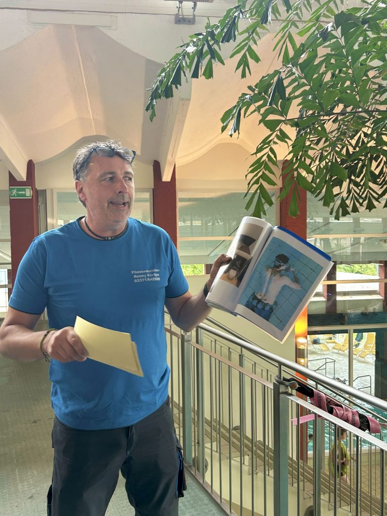Jurybesuch mit Fliesenlegermeister Ronny Koertge