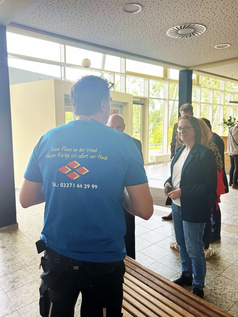 Jurybesuch mit Fliesenlegermeister Ronny Koertge