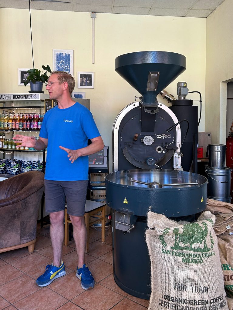 Jurybesuch bei der Pelikan Kaffee Rösterei