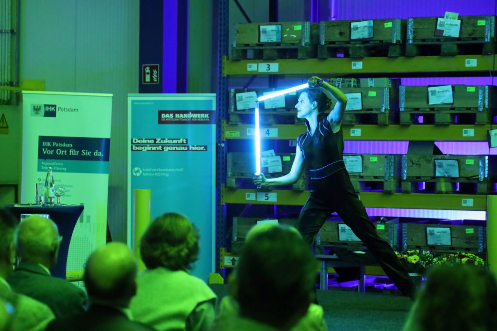 Show vor der Preisverleihung mit Loooop Berlin