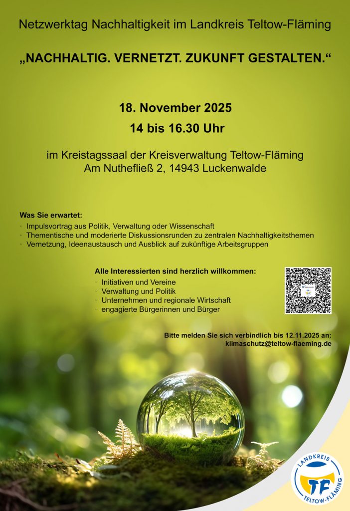 Netzwerktreffen des Netzwerkes Nachhaltigkeit im Landkreis Teltow-Fläming