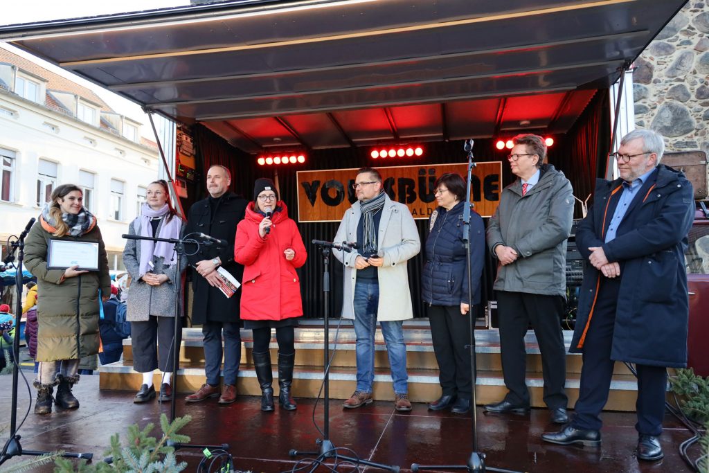 Spendenübergabe von Köhler Beton an das Stadtmarketing Luckenwalde