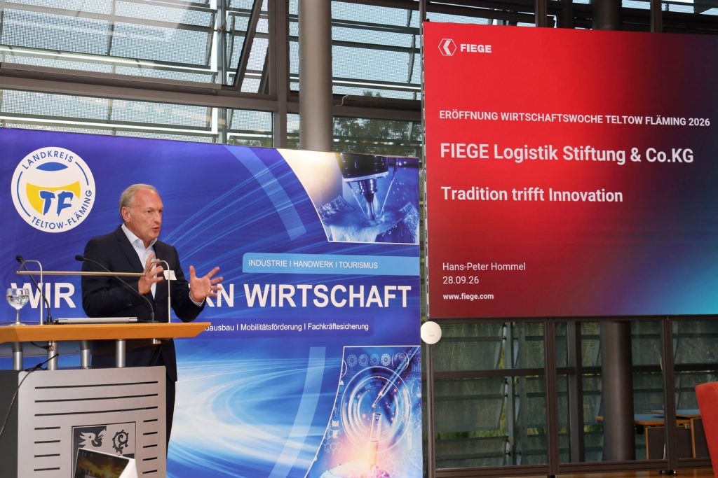 Hans-Peter Hommel stellt die FIEGE Logistik Stiftung & Co. KG vor